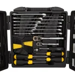 Stanley 150-Piece SAE Mechanics Tool Set with 1/4 in. & 3/8 in. Drive, Chrome Vanadium Steel thumbnail 3
