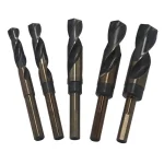 Drill America Killer Force 5-Piece High Speed Steel Reduced Shank Drill Bit Set, 9/16 in. - 1 in. thumbnail 1