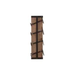 StyleWell 4-Bottle Vertical Wall Mounted Wine Rack, Black and Natural Wood thumbnail 1