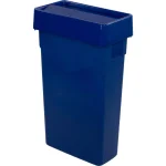 Carlisle TrimLine Blue Swing Lid for 15 Gal. and 23 Gal. Rectangular Waste Containers (4-Pack) thumbnail 3
