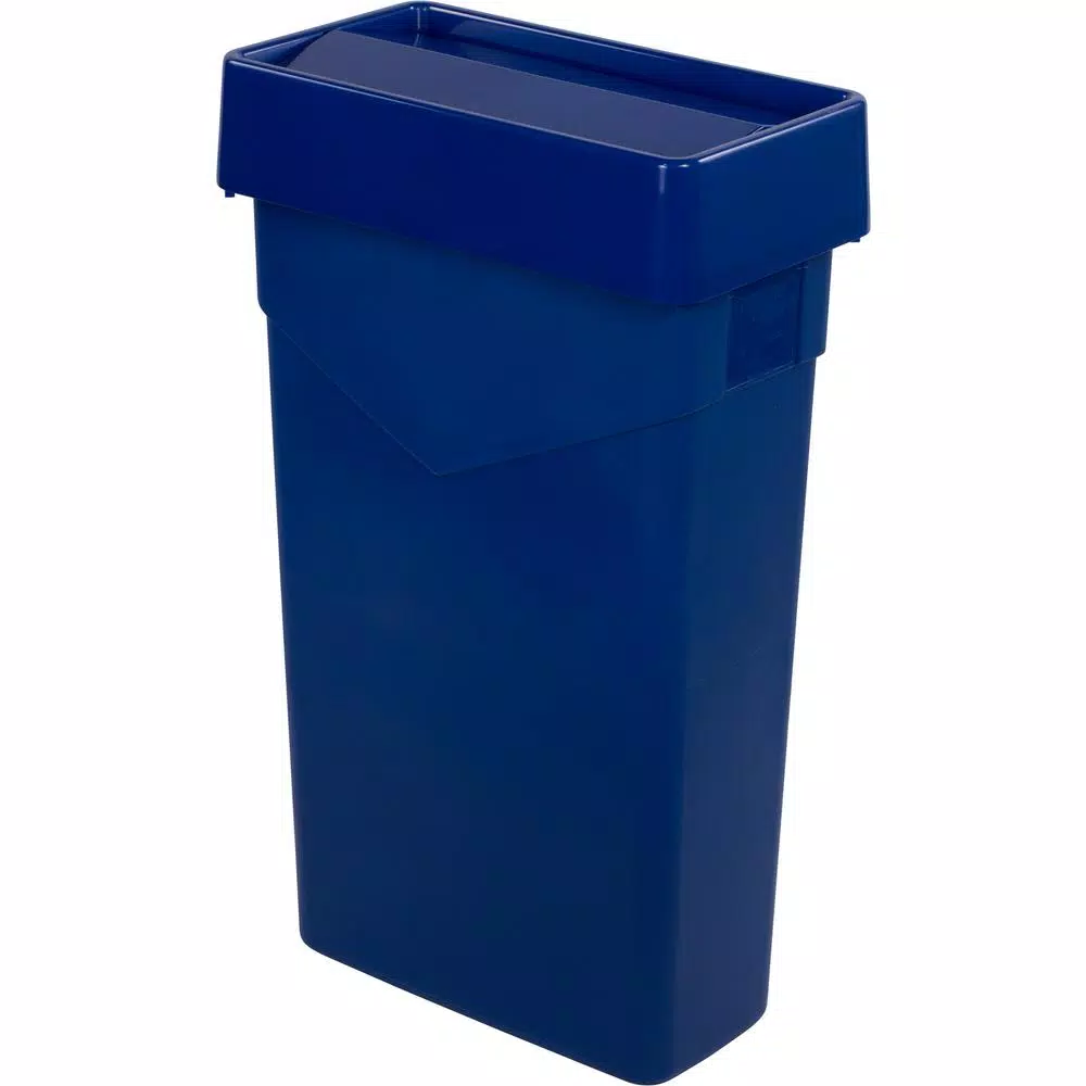 Carlisle TrimLine Blue Swing Lid for 15 Gal. and 23 Gal. Rectangular Waste Containers (4-Pack)