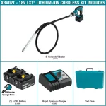 Makita 18V LXT Cordless 8 ft. Concrete Vibrator Kit with 5.0Ah Battery thumbnail 2
