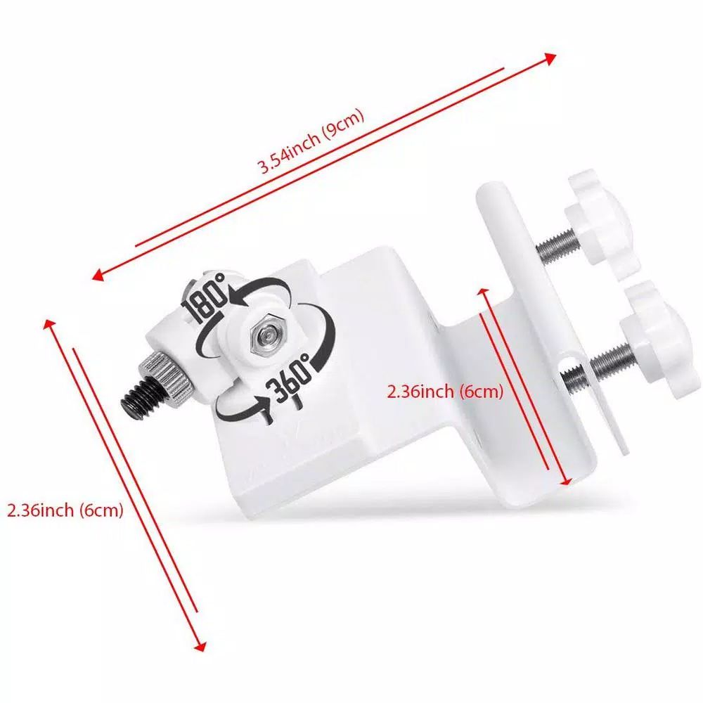 Wasserstein Weatherproof Gutter Mount for Ring Stick Up Cam Battery and Wired