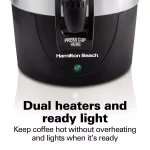 Hamilton Beach Fast Brew 45-Cup Stainless Steel Coffee Urn with 1-Hand Dispensing thumbnail 7