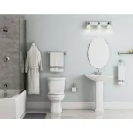 ARISTA Cascade Collection Double Robe Hook, Chrome Ripple Design thumbnail 3