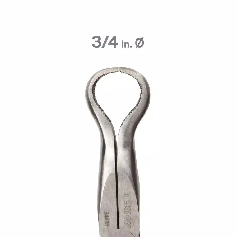 TEKTON 10-1/2 in. Long Reach Hose Ring Pliers with Crosscut Teeth
