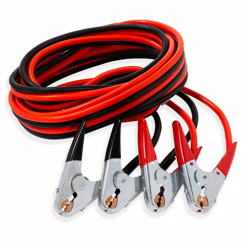Stark 25 ft. 2-Gauge Heavy-Duty Battery Booster Jumper Cables, 600 Amp