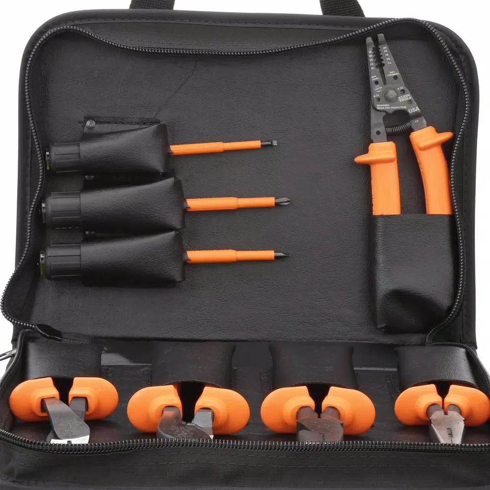 Klein Tools 8-Piece Premium Insulated Hand Tool Set with Zippered Nylon Case