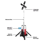 Milwaukee MX FUEL Lithium-Ion Cordless Rocket Tower Light with Integrated Charger thumbnail 7