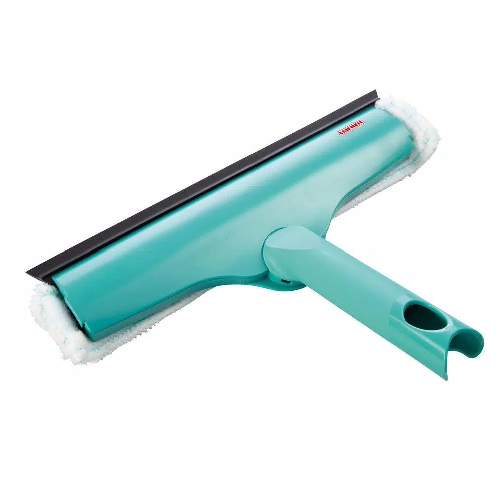 Unbranded Leifheit Click System Telescoping Window Squeegee and Microfiber Washer Head
