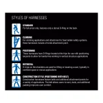 Werner Blue Armor 2000 Construction Harness with 3 D-Rings and Removable Work Belt, Small, Blue thumbnail 4