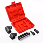 Stark O2 Oxygen Sensor Socket and Thread Chaser Set, 5-Piece Professional Automotive Tool Kit thumbnail 2