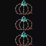 Haunted Hill Farm Mini Pumpkin LED Halloween Light Set, Indoor/Outdoor (Set of 3) thumbnail 3