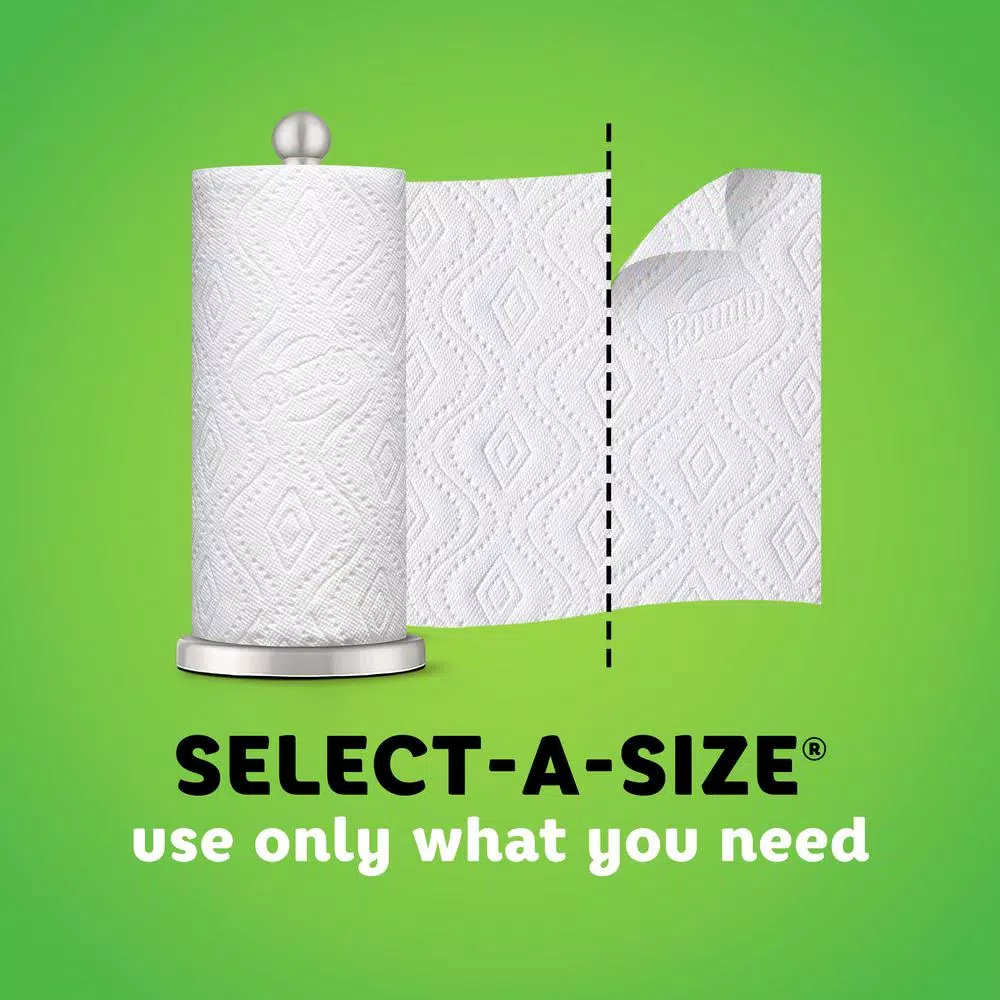 Bounty Select-A-Size White Paper Towels, 8 Triple Rolls