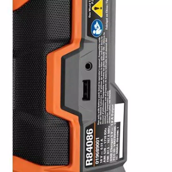 RIDGID 18V Cordless Mini Bluetooth Jobsite Radio (Tool Only)