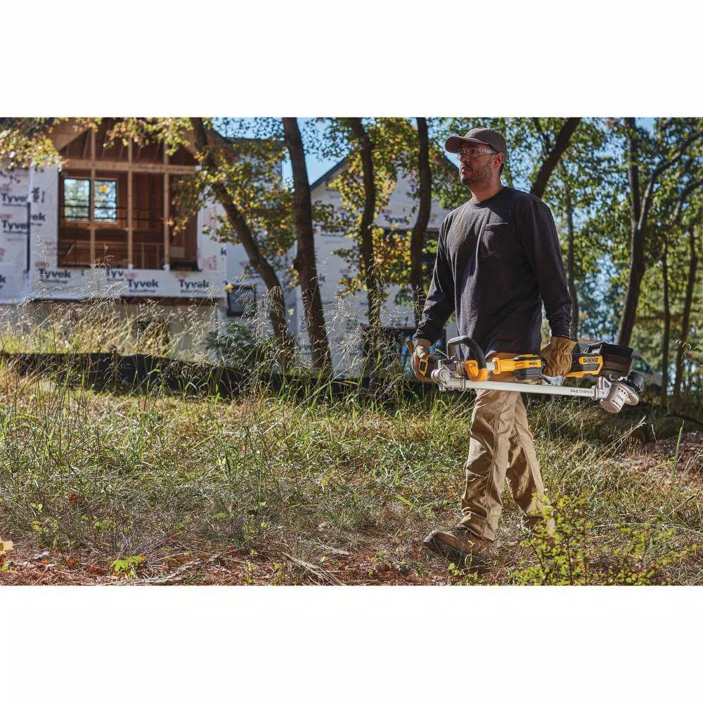 DEWALT 20V MAX Cordless Brushless String Trimmer Kit with 5 Ah Battery, Charger, and 225 ft. Replacement Line