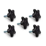 POWERTEC 1/4 in.-20 5-Star Stud Knob, 5-Pack thumbnail 1