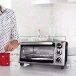 BLACK+DECKER 4-Slice Stainless Steel Toaster Oven with EvenToast Technology thumbnail 7