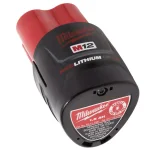 Milwaukee M12 12V 1.5Ah REDLITHIUM Lithium-Ion Compact Battery Pack thumbnail 2