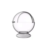 Chef Buddy Clear Plastic Candy Serving Bowl with Sliding Lid, 16 oz thumbnail 3