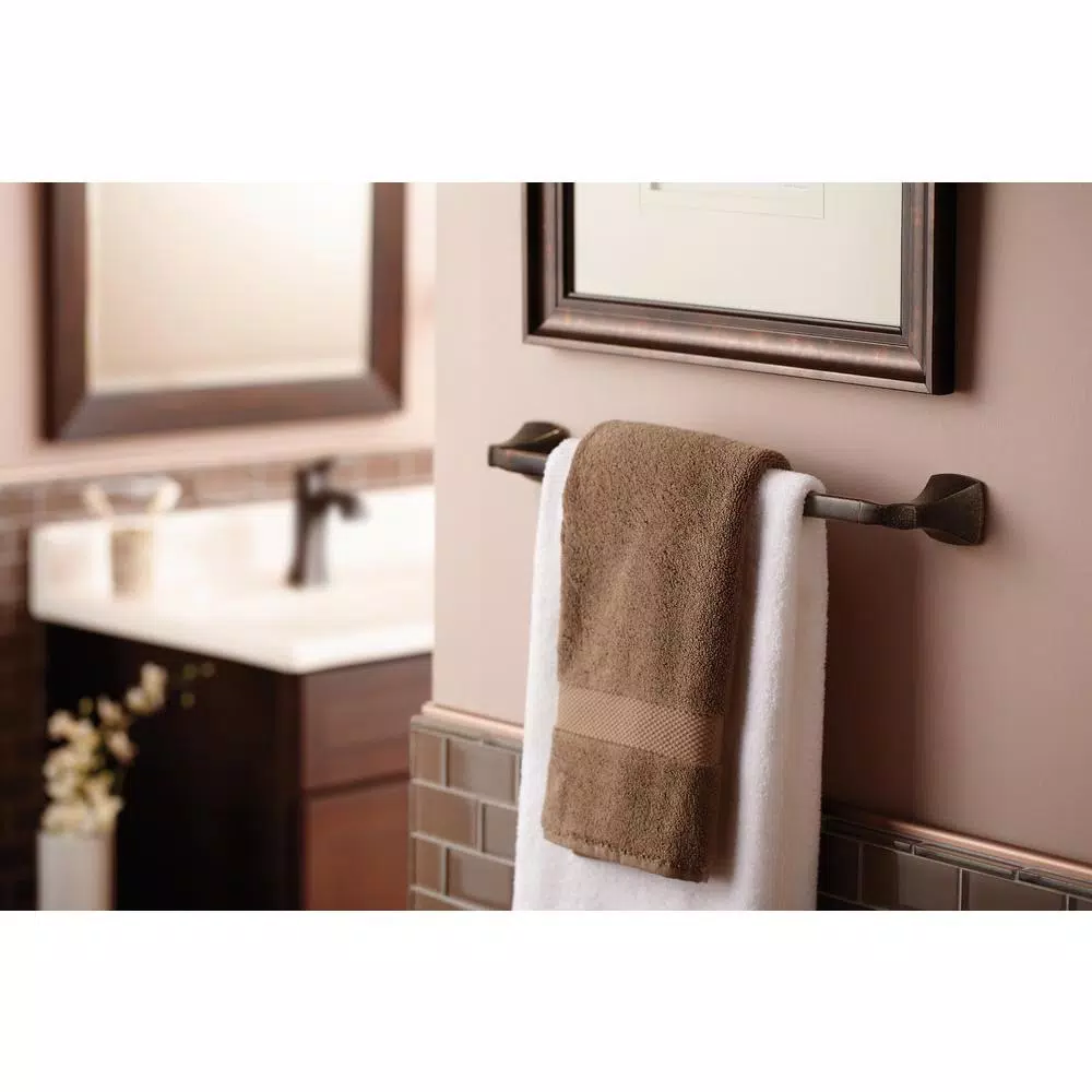 Moen Voss 18 in. Single Towel Bar, Oil Rubbed Bronze