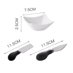 MALACASA 2.95-Inch White Porcelain Ramekins Set of 4, Ceramic Small Serving Bowls thumbnail 2