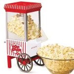Nostalgia Old Fashioned 1040W Red Hot Air Popcorn Maker with Measuring Cup, 12-Cup Capacity thumbnail 1