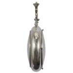 LITTON LANE 22 in. x 16 in. Vintage Pocket-Watch-Style Suspended Wall Clock, Silver Finish thumbnail 4
