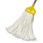 Rubbermaid Commercial Products 24 oz. White Premium Cut-End Mop Heads with 1 in. Orange Headband (Case of 12) thumbnail 2
