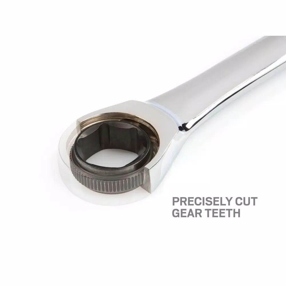 TEKTON 20 mm Ratcheting Combination Wrench, 6-Point Box End, 72-Tooth Gear