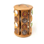 Mind Reader 24-Capacity Bamboo K-Cup Storage Organizer and Coffee Pod Carousel thumbnail 6
