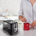 BLACK+DECKER 2-Slice Black Toaster with Extra-Wide Slots and 850-Watt Power thumbnail 7