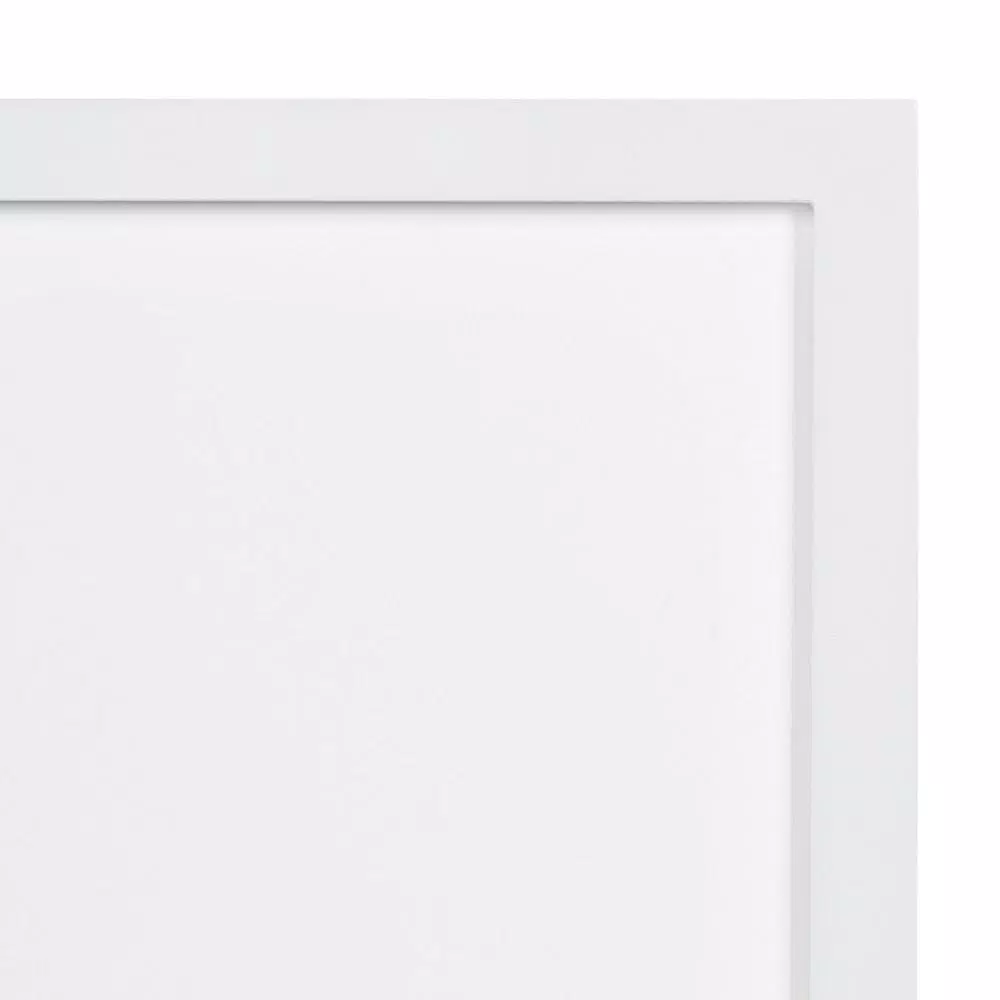 DesignOvation Gallery 17 x 17 in. White Wood Picture Frame, Matted to 4 x 6 in.