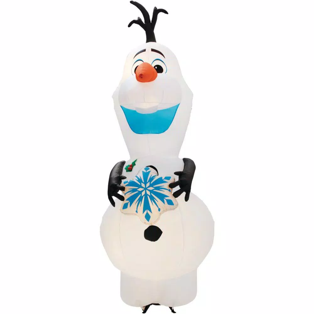 Disney Frozen 11 ft. Pre-Lit Inflatable Olaf with Snowflake Airblown Holiday Decoration