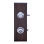 Copper Creek Satin Stainless Steel Contemporary Entry Door Knob and Deadbolt Combo Set thumbnail 2