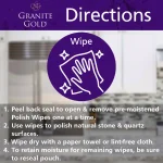 Granite Gold Polish Wipes for Natural Stone and Quartz Surfaces thumbnail 9