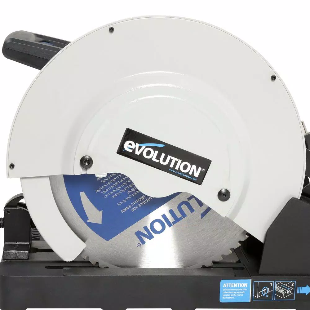 Evolution Power Tools Evolution EVOSAW380 14 in. Steel Cutting Chop Saw with 66 Tooth Carbide Tipped Blade