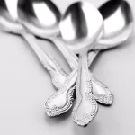 Gibson Home Abbie 24-Piece Stainless Steel Teaspoon Set, Ornate Silver Design, Service for 24 thumbnail 2