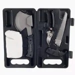 Wakeman Outdoors 4-Piece Metal Camping Tool Kit with Axe, Saw, Clippers, and Gloves thumbnail 1