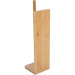 Unbranded Ecobio Bamboo Freestanding Toilet Paper Holder - 4 Roll Reserve Storage Stand, Brown thumbnail 1