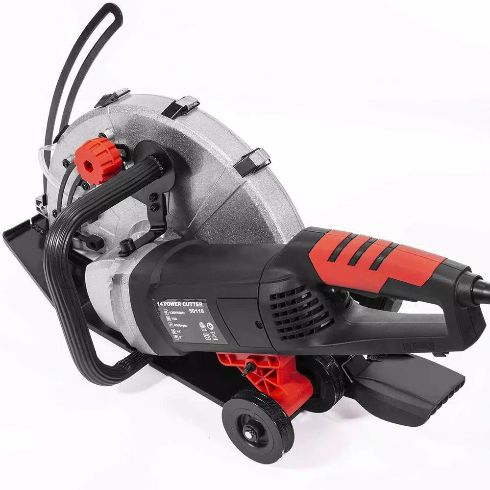 XtremepowerUS 14 in. 15 Amp Worm Drive Circular Saw, Wet/Dry Industrial Cutter