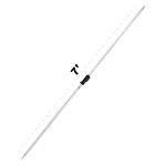 AdirPro 7 ft. Aluminum Telescoping Reflector Pole with Circular Bubble, Dual Metric & SAE Graduations thumbnail 2