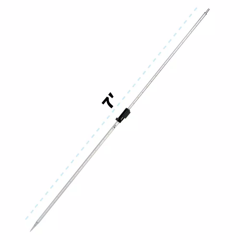 AdirPro 7 ft. Aluminum Telescoping Reflector Pole with Circular Bubble, Dual Metric & SAE Graduations