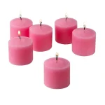 Light In The Dark Pink Rose Garden Scented Votive Candles, 10-Hour Burn Time (Set of 12) thumbnail 1
