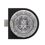 Unbranded Nostalgic Warehouse Waldorf Crystal Privacy Door Knob, Satin Nickel, 2-3/8 in. Backset thumbnail 2