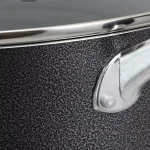 Oster Clairborne 6 Qt. Round Aluminum Nonstick Dutch Oven with Glass Lid, Charcoal Gray thumbnail 4