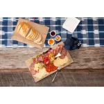 Fortessa Melamine Wood Grain Rectangular Serving Tray, 14x10 in, Brown thumbnail 2