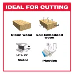 Diablo 3-Piece Carbide Reciprocating Saw Blade Set for Wood and Metal thumbnail 2