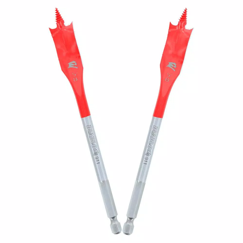 Diablo SPEEDemon 5/8 in. x 6 in. Spade Bit 2-Pack, High Speed Steel