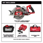 Milwaukee M18 FUEL 7-1/4 in. Cordless Rear Handle Circular Saw Kit with 12.0 Ah Battery & Rapid Charger thumbnail 2